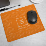 TAPIS DE SOURIS 2025 CALENDAR ENTREPRISE LOGO ORANGE<br><div class="desc">Concevez votre propre pavé de souris 2025 calendrier personnalisé avec le logo de votre entreprise. Il s'agit d'un cadeau promotionnel parfait pour les clients, les vendeurs, les employés et d'autres personnes appréciées. Le calendrier est élégamment affiché avec une police serif sophistiquée, assurant clarté et professionnalisme, tandis que la mise en...</div>