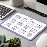 Tapis De Souris 2025 Calendrier annuel complet Wavy PURPLE NOIR<br><div class="desc">Violet, noir et blanc - un minimum basique de 12 mois 2025 Calendrier Mousepad avec un arrière - plan blanc propre, une bordure ondulée violet élégant, et des accents noirs élégants. Cette conception offre un look moderne parfait pour votre bureau à domicile, un cadeau réfléchi mais simple pour un collègue,...</div>