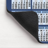 Tapis De Souris 2025 Calendrier Bleu Easy Custom Business Nom du l (Coin)