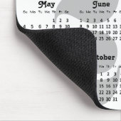Tapis De Souris 2025 Calendrier Business Logo Code QR Modern Black (Coin)