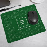 TAPIS DE SOURIS 2025 CALENDRIER ENTREPRISE LOGO VERT<br><div class="desc">Concevez votre propre pavé de souris 2025 calendrier personnalisé avec le logo de votre entreprise. Il s'agit d'un cadeau promotionnel parfait pour les clients, les vendeurs, les employés et d'autres personnes appréciées. Le calendrier est élégamment affiché avec une police serif sophistiquée, assurant clarté et professionnalisme, tandis que la mise en...</div>