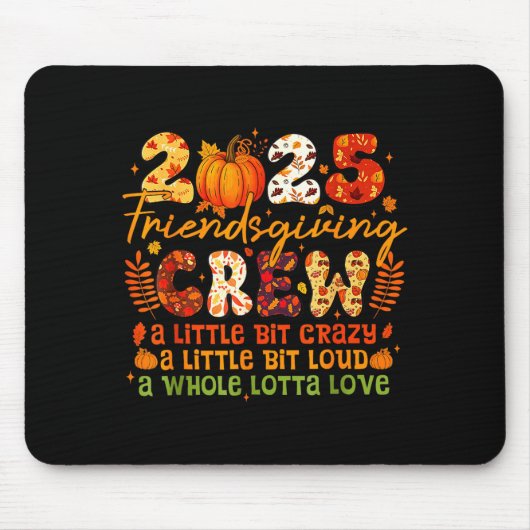Tapis De Souris 2025-friendsgiving-crew-matching-funny-thanksgivin (Devant)