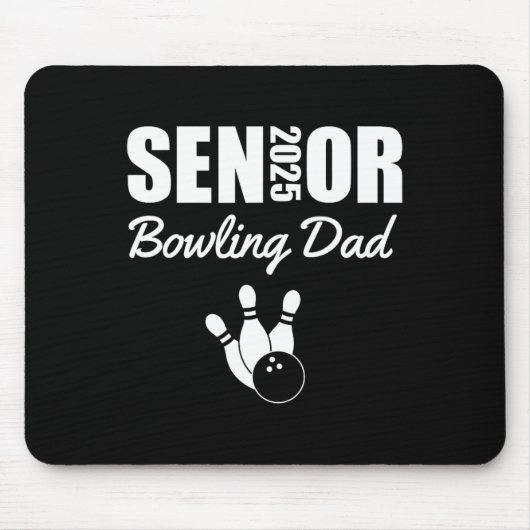 Tapis De Souris 2025 Senior Bowling Dad Bowling Team Parent Helper (Devant)