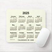 Tapis De Souris 2025 Sepia Smoke Calendar par Janz Mouse Pad (Avec souris)