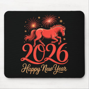 Tapis De Souris 2026 Année du Cheval du zodiaque chinois Bonne ann