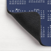 Tapis De Souris 2026 Calendar Company Logo and Text Navy White (Coin)