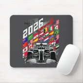 Tapis De Souris 2026 Calendar Racing Circuit Schedule Places  (Avec souris)