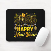 Tapis De Souris 2026 Happy New Year Celebration Party Fire Work Me (Avec souris)