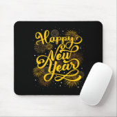 Tapis De Souris 2026 Happy New Year Firework New Year's Eve Party (Avec souris)