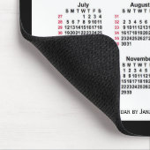 Tapis De Souris 2026 Noir 52 semaines Calendrier ISO par Janz Two  (Coin)