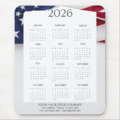 Tapis De Souris 2026 Patriotic Mini Calendar (Devant)