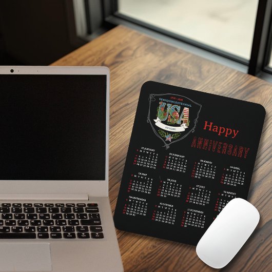 Tapis De Souris 2026 Semiquincentennial Botanical Calendar 