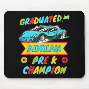Tapis De Souris 2026 Voiture Adrian Dernier Jour De Pré-Maternelle