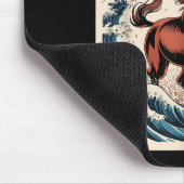 Tapis De Souris 2026 Year Of The Horse Japanese Wave Art Lunar New (Coin)