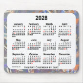 Tapis De Souris 2028 Holiday Art Calendar by Janz Mouse Pad (Devant)