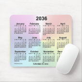 Tapis De Souris 2036 Rainbow Cloud Calendar by Janz (Avec souris)