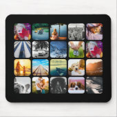 Tapis De Souris 20 Photo Pad Modèle Collage Arrondi Cadre (Devant)