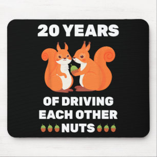 Tapis De Souris 20e 20 ans Mariage Anniversaire drôle Couple pour