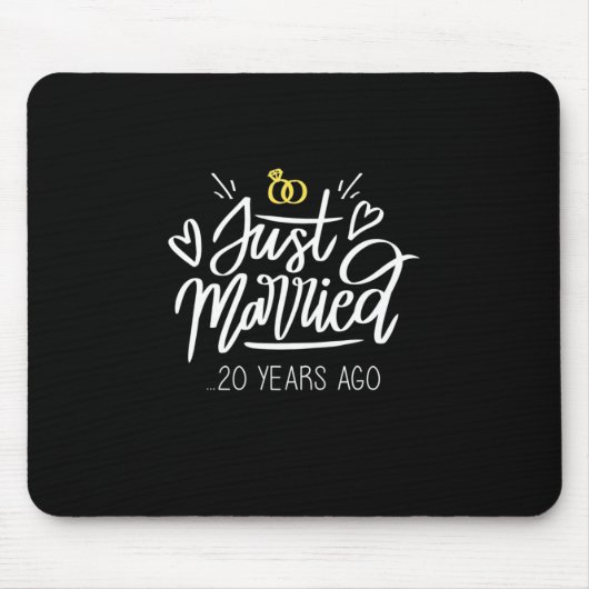 Tapis De Souris 20e anniversaire du Mariage (Devant)