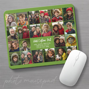 Tapis De Souris 22 Collage de photos Grille moderne avec 2 zones d