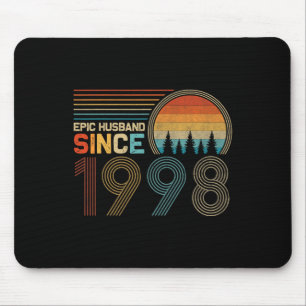 Tapis De Souris 24e anniversaire du Mariage pour lui Epic Mari Sin