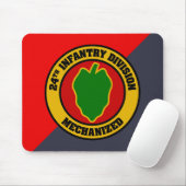 Tapis De Souris 24e division d'infanterie Mousepad (Avec souris)