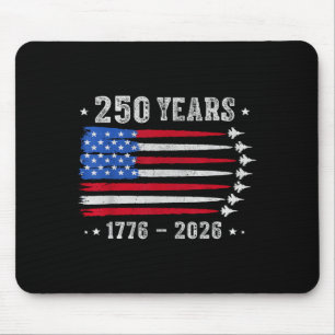 Tapis De Souris 250 Ans 1776 2026 Anniversaire USA pour Hommes Fem