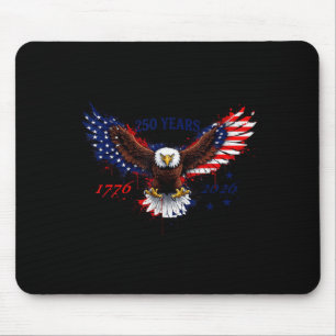 Tapis De Souris 250 ans 1776–2026 drapeau patriotique aigle améric
