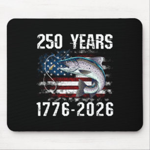 Tapis De Souris 250 Ans 1776-2026 Pêche à la truite 250e Anniversa