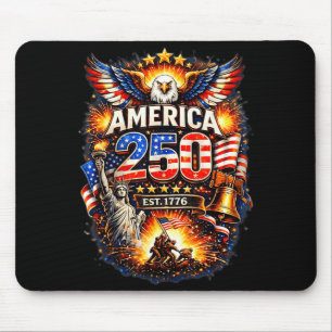 Tapis De Souris 250 ans américain 1776 2026 250e anniversaire État