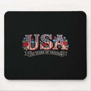 Tapis De Souris 250 Ans Américain 1776 2026 250e Usa Anniversaire