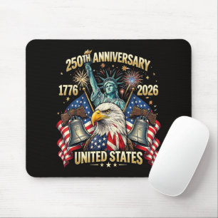 Tapis De Souris 250 Ans Anniversaire Américain 1776-2026 Drapeau U