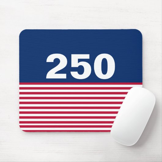 Tapis De Souris 250 Red White and Blue USA Anniversary (Avec souris)