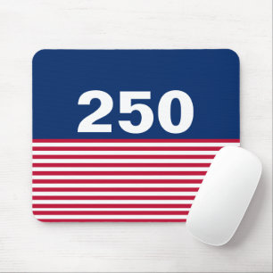 Tapis De Souris 250 Rouge Blanc et Bleu Anniversaire États-Unis