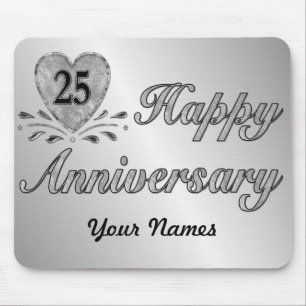 Tapis De Souris 25e anniversaire - Argent