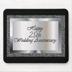 Tapis De Souris 25ème anniversaire de mariage heureux