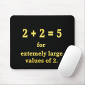 Tapis De Souris 2 + 2 = 5 Blague de maths drôle (Avec souris)