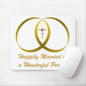 Tapis De Souris 2 anneaux & JESUS, (Avec souris)