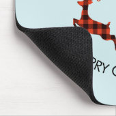 Tapis De Souris 2 cerfs de Noël saut de style rustique (Coin)