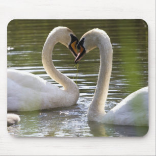 Tapis De Souris 2 cygnes sur l'eau