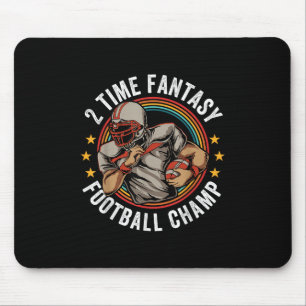 Tapis De Souris 2 Heure Imaginaire Football Champ Ffl Gagnant Rétr