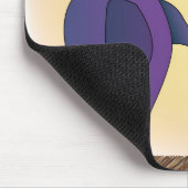 Tapis De Souris 2 inséparables drôles devant une pleine lune (Coin)