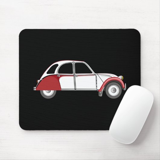 Tapis De Souris 2CV Deux Chevaux Dolly Oldtimer Rouge (Avec souris)