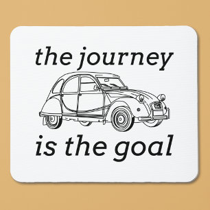 Tapis De Souris 2CV Deux Chevaux Le Voyage Est L'Objectif