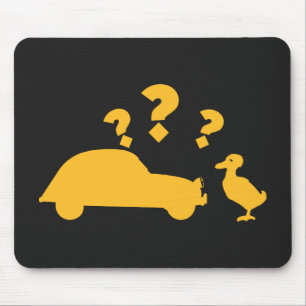 Tapis De Souris 2CV Deux Chevaux rencontre le canard jaune