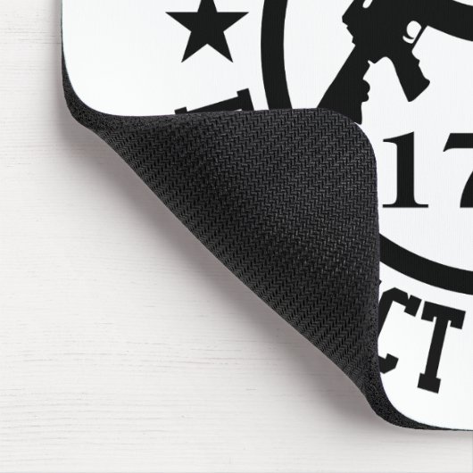 Tapis De Souris 2e amendement AR15 Protégez-vous Noir (Coin)