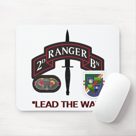 TAPIS DE SOURIS 2E BATAILLE 75E RANGER REGIMENT MOUSEPAD (Avec souris)