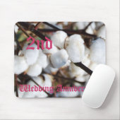 Tapis De Souris 2ème anniversaire de mariage - coton (Avec souris)