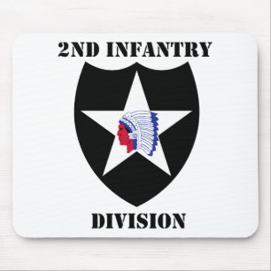 Tapis De Souris 2ème Division d'infanterie avec le texte