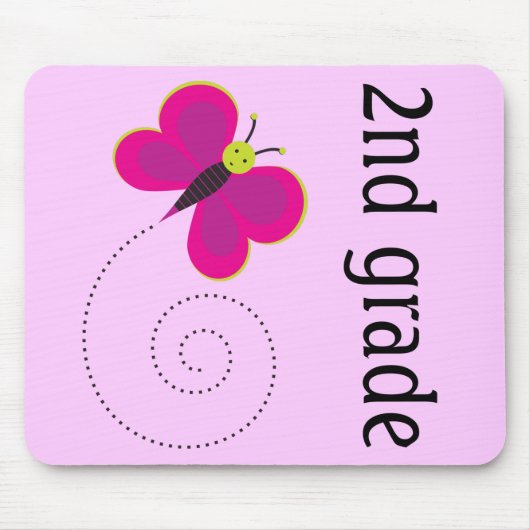 Tapis De Souris 2ème professeur Mousepad de catégorie de rose (Devant)